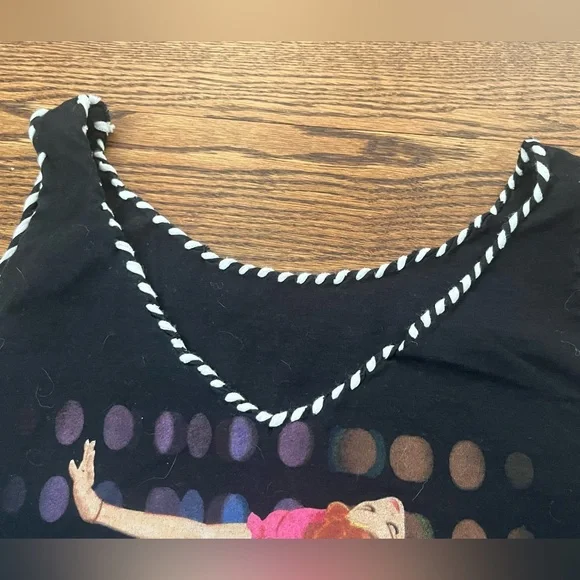 Women’s Custom Boutique MADONNA Black Tank Top T Shirt Size Medium - Picture 3 of 6